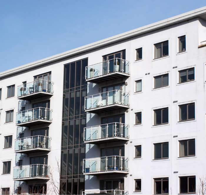 high rise block of flats in Blackpool